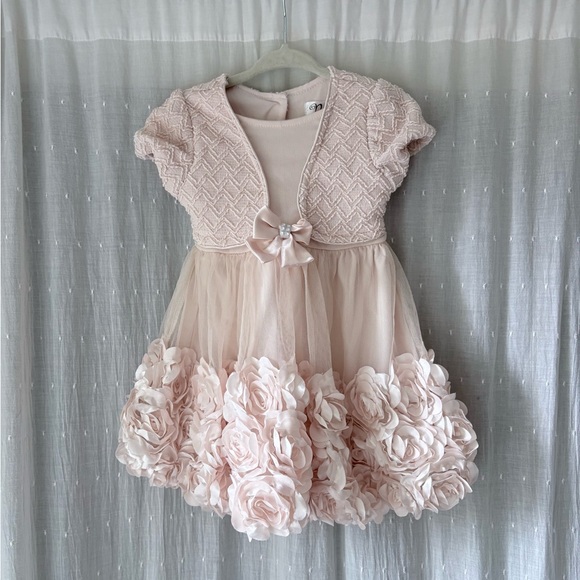 Nannette Other - Nannette Blush Pink Floral Kids Dress
